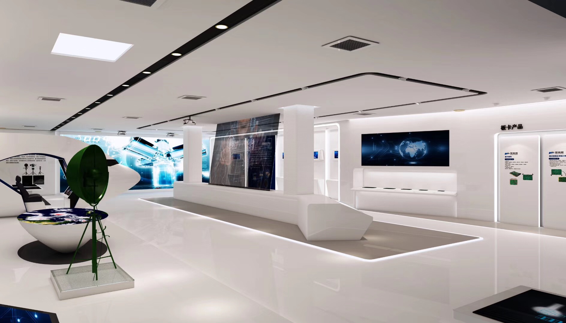 清遠展廳設計公司裝修景嘉微企業展覽館