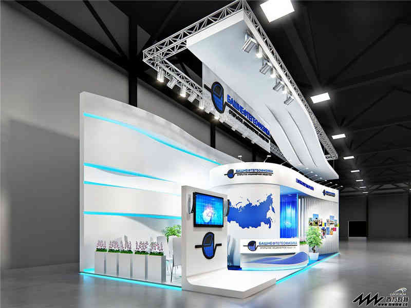 上海航天機電股份有限公司參展上海新國際博覽中心展覽設(shè)計展臺搭建2